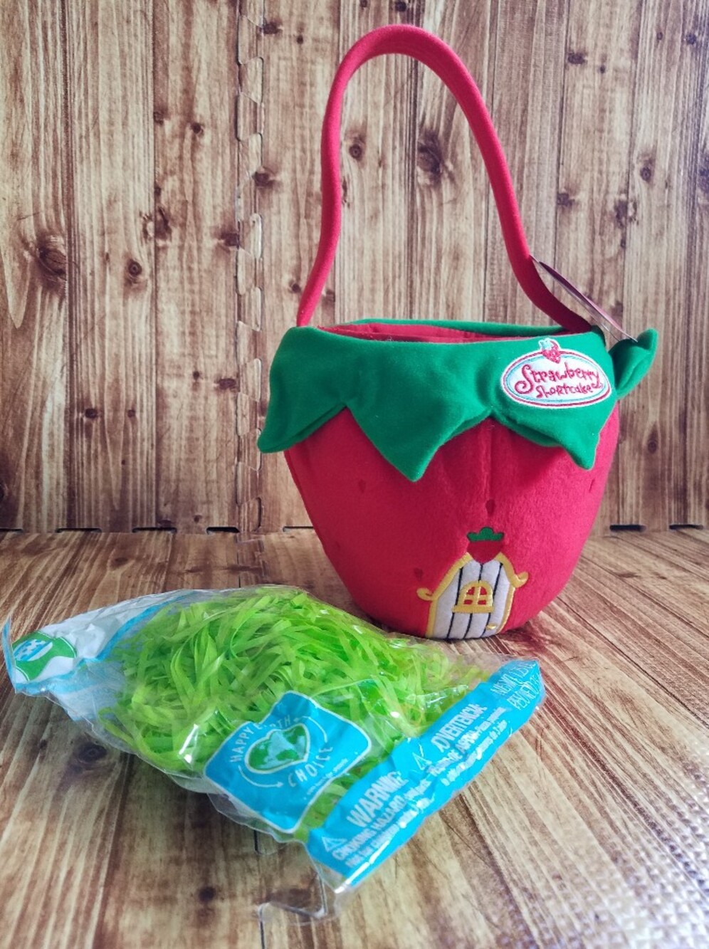 American Greetings Strawberry Shortcake Kids Easter Basket Tote